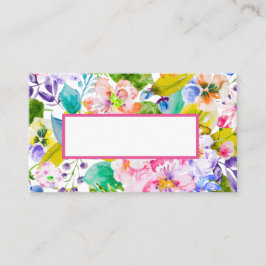 Mesa Tarjeta de lugar de boda romántica floral rosa