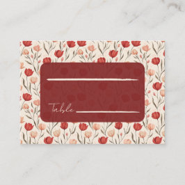 Mesa Tarjeta de lugar de boda tradicional de tulipán vi