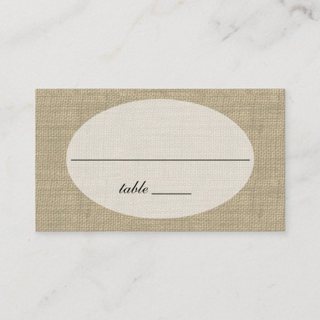 Mesa Tarjeta de lugar de diseño de estilo de encaje flo (Anverso)