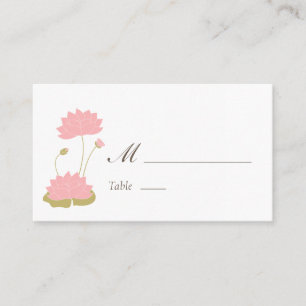 Mesa Tarjeta de lugar de Lotus Bloom