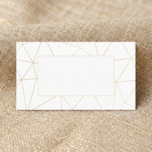 Tarjeta de lugar de nombre de invitado del marco d