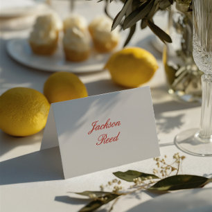 Mesa Tarjeta de lugar para invitado de boda elegante vi