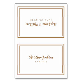 Mesa Tarjeta de lugar para invitados de boda rústica pe
