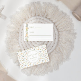 Mesa Tarjeta de lugar plana de la flor de vainilla cáli