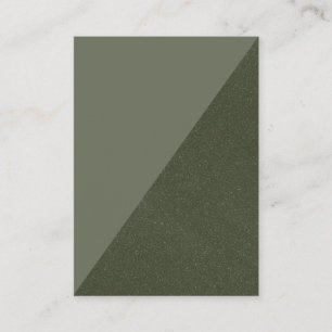Mesa Tarjeta de Lugar Plana Diagonal Musgo Verde