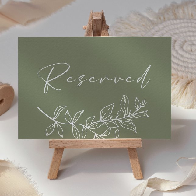 Mesa Tarjeta de lugar reservado de boda con flores boho (Subido por el creador)
