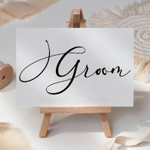 Mesa Tarjeta de lugar reservado de boda simple moderna