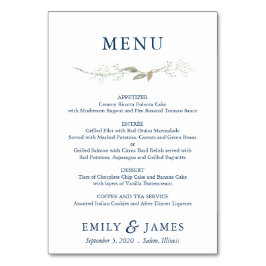 Mesa Tarjeta de menú Gypsophila Wreath