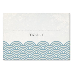 Mesa Tarjeta de nombre de plaza plana con estilo Blue+W