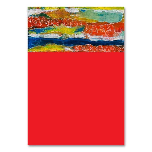 Mesa Tarjeta de número de tabla (Anverso)