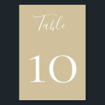 Mesa Tarjeta de número de tabla beige de arena de moda<br><div class="desc">Moda de color beige arenoso,  color sólido,  tarjeta de número de tabla. Al solicitar tarjetas de número de tabla,  debe personalizar cada tarjeta de número de tabla individualmente. Diseñado para coincidir con nuestra Colección Oasis Bohemiana.</div>