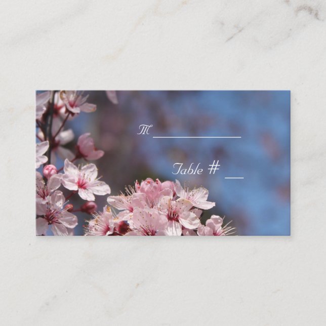 Mesa tarjeta de número de tabla con dirección y fecha (Anverso)