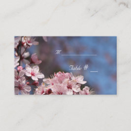 Mesa tarjeta de número de tabla con dirección y fecha