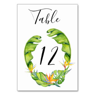 Mesa Tarjeta de número de tabla de Boda de guirnaldas d