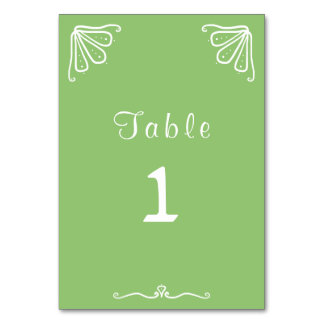 Mesa Tarjeta de número de tabla de Boda personalizado d