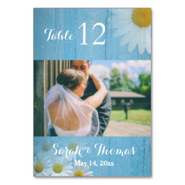 Mesa Tarjeta de número de tabla de fotos de casamiento 