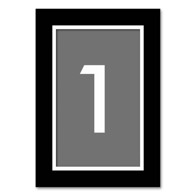 Mesa Tarjeta de número de tabla de todo momento Elija s (Anverso)