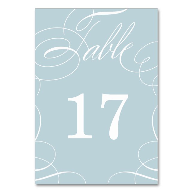 Mesa Tarjeta de número de tabla del Boda de intercambio (Anverso)