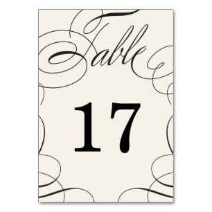Mesa Tarjeta de número de tabla del Boda de intercambio