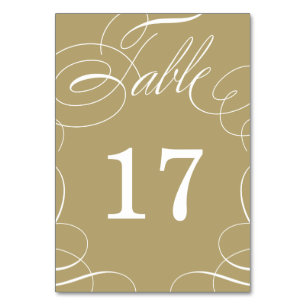 Mesa Tarjeta de número de tabla del Boda de intercambio