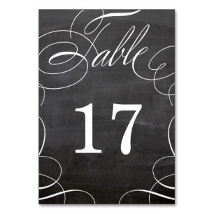 Mesa Tarjeta de número de tabla del Boda de tablero de 