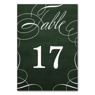 Mesa Tarjeta de número de tabla del Boda de tablero de 