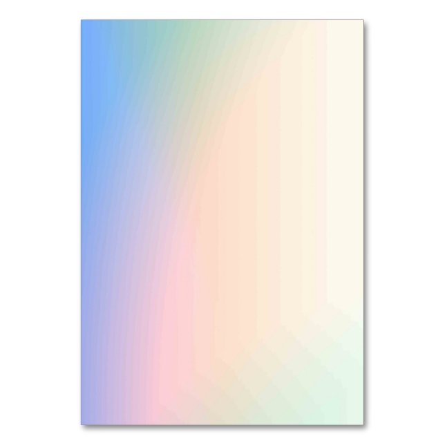 Mesa Tarjeta de número de tabla estadounidense de color (Anverso)