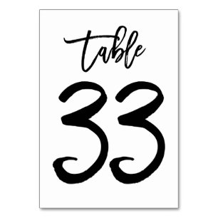 Mesa Tarjeta de número de tabla manuscrita de moda Cu