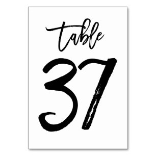 Mesa Tarjeta de número de tabla manuscrita de moda Cu