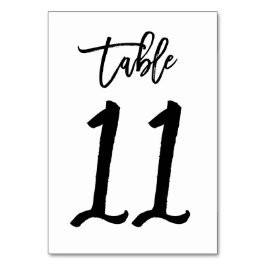 Mesa Tarjeta de número de tabla manuscrita de moda | Cu