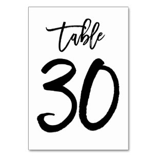 Mesa Tarjeta de número de tabla manuscrita de moda Cu