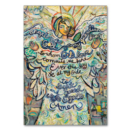 Mesa Tarjeta de oración Ángel de Guardian