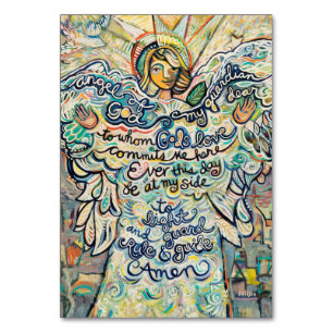 Mesa Tarjeta de oración Ángel de Guardian