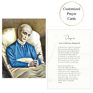 Mesa Tarjeta de oración católica de Anne Catherine Emme