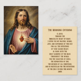 Mesa Tarjeta de oración católica de la mañana 