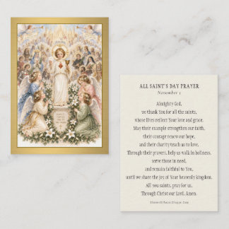 Mesa Tarjeta de Oración Católica del Día de Todos los S