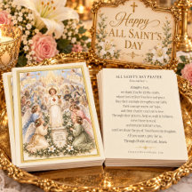 Tarjeta de Oración Católica del Día de Todos los S