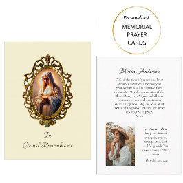 Mesa Tarjeta de oración conmemorativa de la Virgen Marí