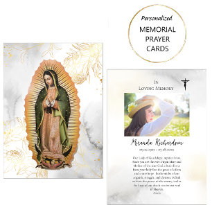 Mesa Tarjeta de Oración Conmemorativa de Nuestra Señora