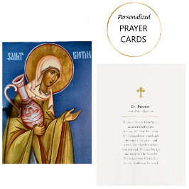 Mesa Tarjeta de oración cristiana ortodoxa de St. Photi