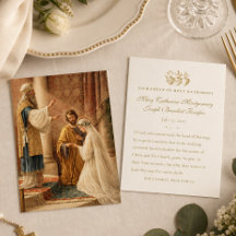 Tarjeta de oración de boda católica tradicional ro