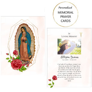 Mesa Tarjeta de oración de fotos conmemorativa de Nuest