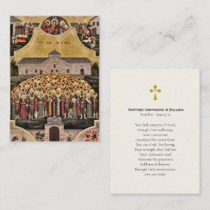 Mesa Tarjeta de oración de los compañeros martirizados