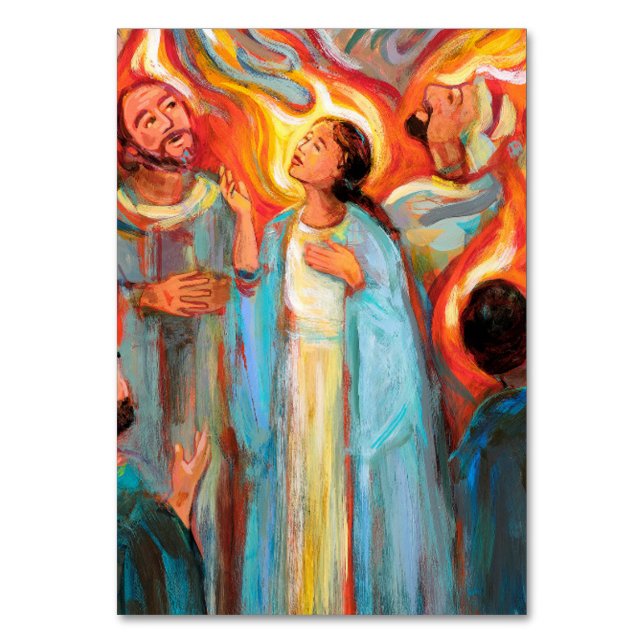 Mesa Tarjeta de oración de Mary Memorare (Anverso)