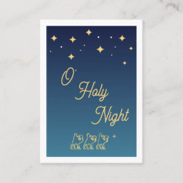Mesa Tarjeta de oración de Navidad elegante Noche de pa