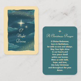 Mesa Tarjeta de oración de Navidad O Noche Divina