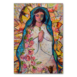 Mesa Tarjeta de oración de Nuestra Señora de Guadalupe