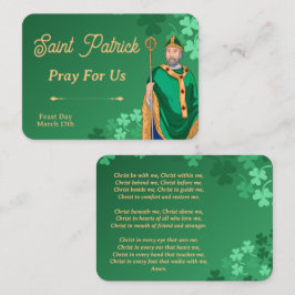 Mesa Tarjeta de oración de San Patricio – Oración del P