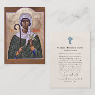 Mesa Tarjeta de oración de Sta. Brígida (Bridget) de Ir