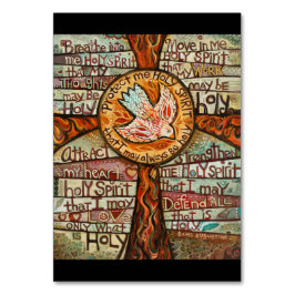 Mesa Tarjeta de oración del Espíritu Santo